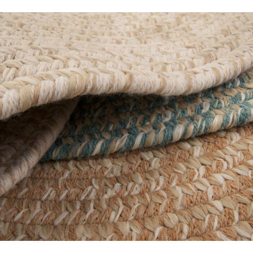 Madrid Wool Blend Reversible Area Rug   Natural 